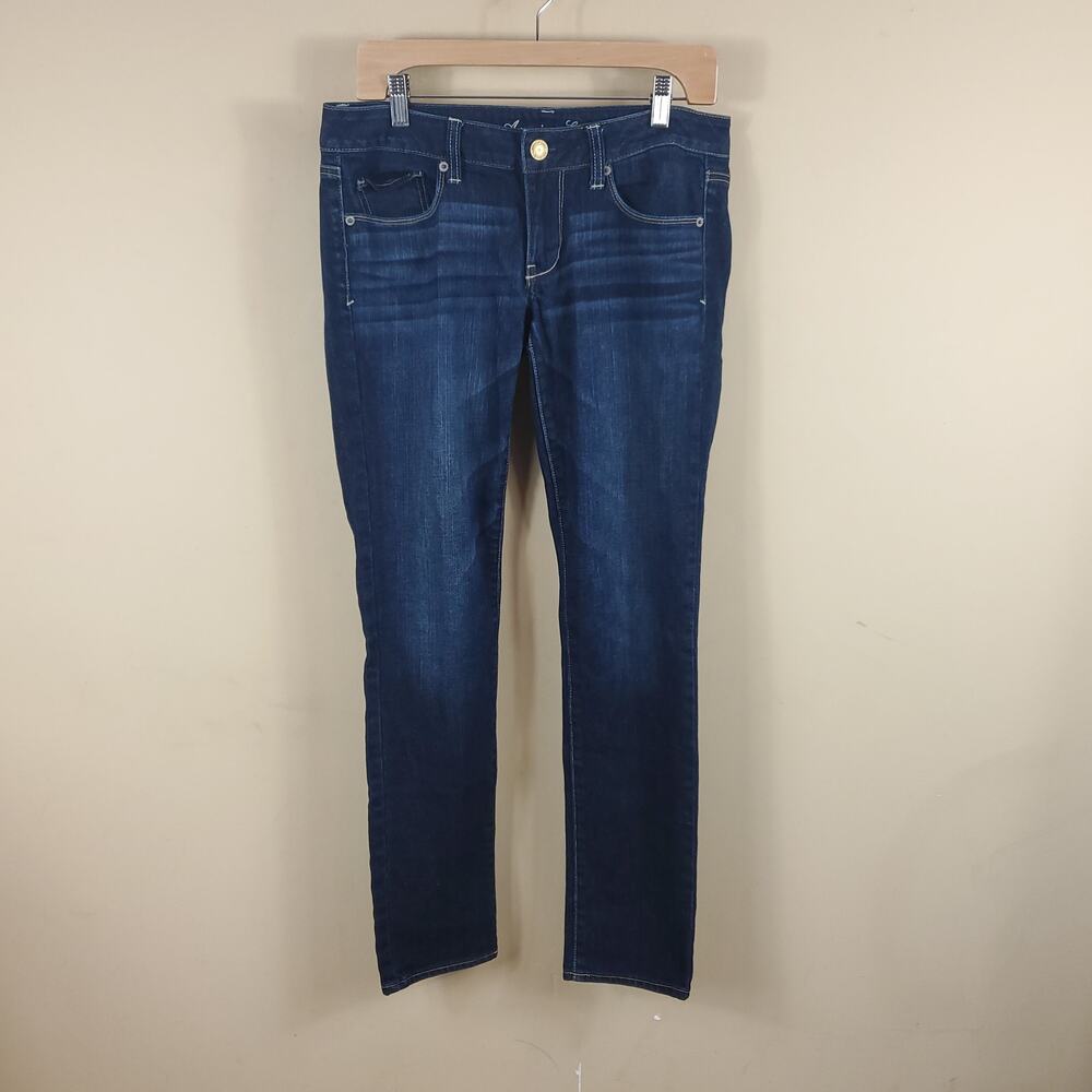 American Eagle Dark Wash Low-rise Skinny Jeans Size 6